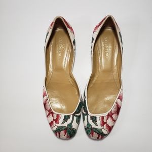 Valentino Flower Embroidered Flats
